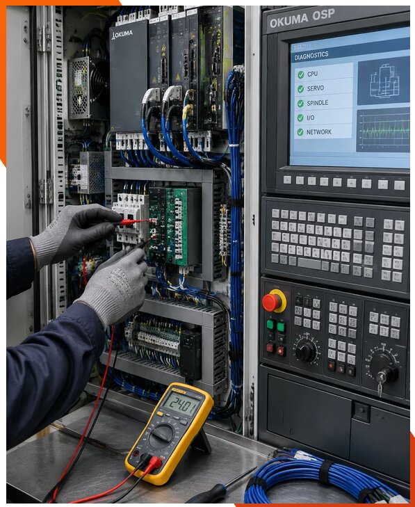 Ремонт систем ЧПУ Okuma OSP в Ирбите